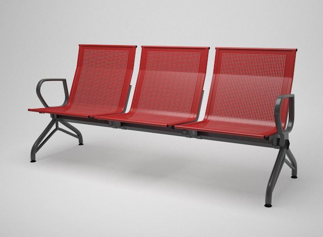 Многоместная секция Aero PLUS 2П без мягкого элемента c увеличенным посадочным местом 615мм