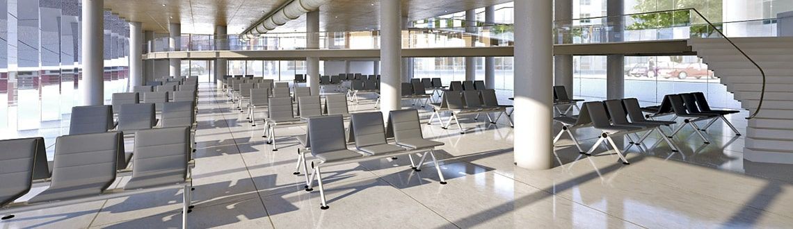 Многосекционные стулья для залов ожидания